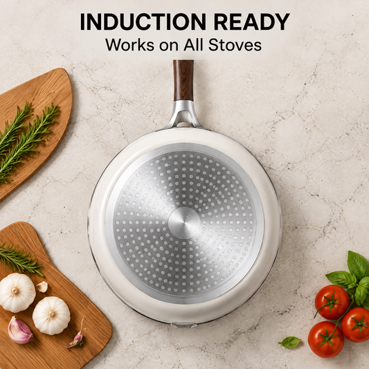 SOVFTVELY®Premium Nonstick Frying Pan with Glass Lid